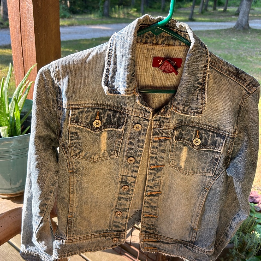 Hand painted jean jacket